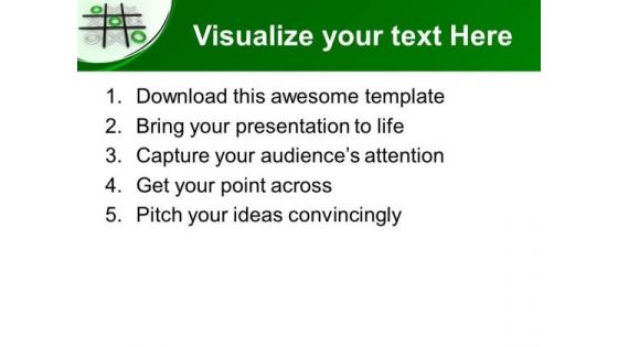 Tic Toe Game For Entertainment PowerPoint Templates Ppt Backgrounds For Slides 0313