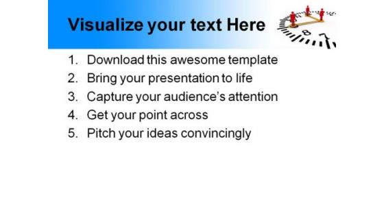 Time And Teamwork Business PowerPoint Themes And PowerPoint Slides 0711