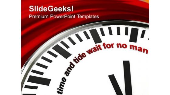 Time And Tide For No Man PowerPoint Templates Ppt Backgrounds For Slides 0313