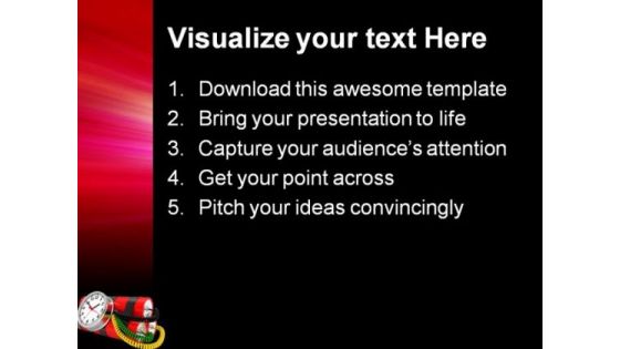 Time Bomb Future PowerPoint Template 1110
