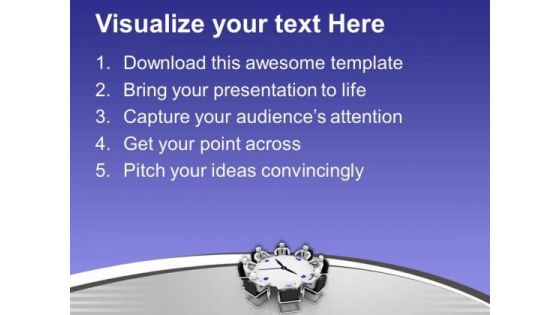 Time Bound Meeting Is Very Important PowerPoint Templates Ppt Backgrounds For Slides 0713
