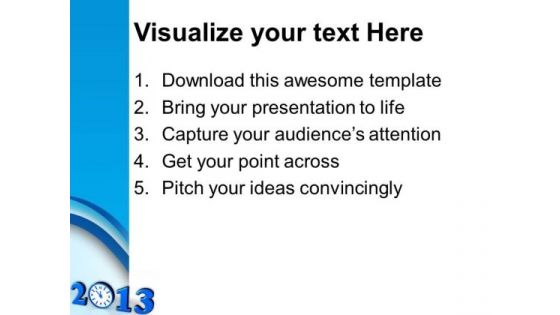 Time Concept With Clock New Year Festival PowerPoint Templates Ppt Backgrounds For Slides 1112