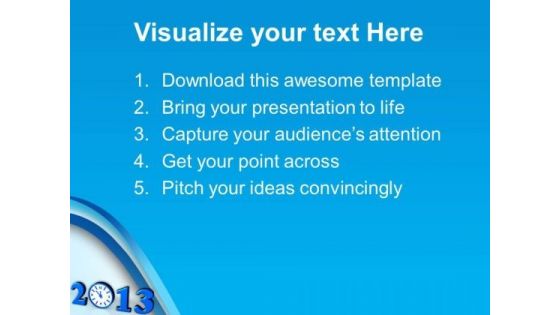 Time Concept With Clock New Year Festival PowerPoint Templates Ppt Backgrounds For Slides 1112