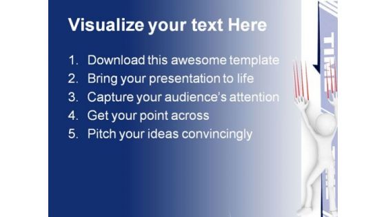 Time Flow Business PowerPoint Backgrounds And Templates 1210
