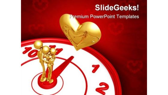 Time For Romance Family PowerPoint Backgrounds And Templates 1210