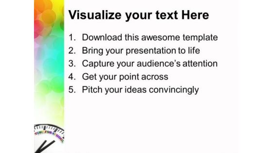Time For School For Students PowerPoint Templates Ppt Backgrounds For Slides 0313