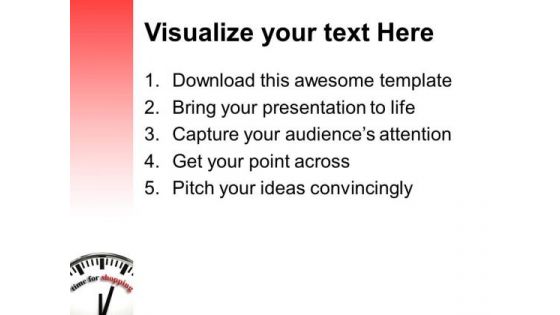 Time For Shopping Lifestyle PowerPoint Templates And PowerPoint Themes 1012