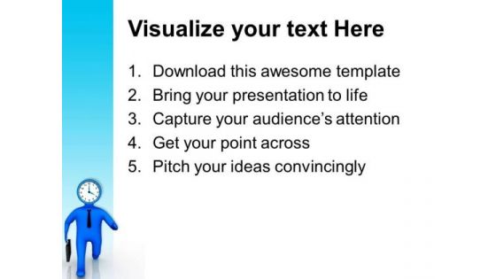 Time Is Running Idea Business Concept PowerPoint Templates Ppt Backgrounds For Slides 0413