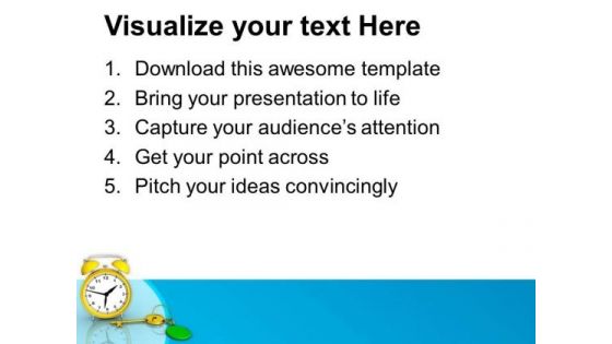 Time Is The Key Of Success PowerPoint Templates Ppt Backgrounds For Slides 0513