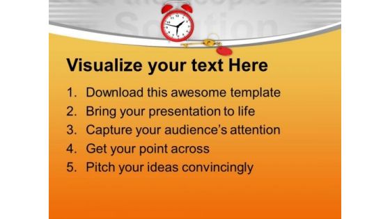 Time Management Is The Key Of Success PowerPoint Templates Ppt Backgrounds For Slides 0513
