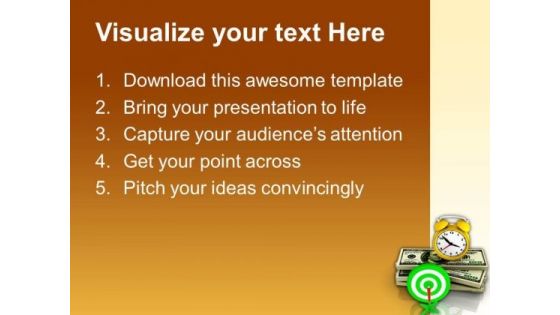 Time Object Target Finance PowerPoint Templates And PowerPoint Themes 1112
