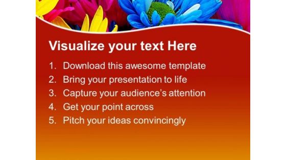 Time Of Blooming Flowers Nature PowerPoint Templates Ppt Backgrounds For Slides 0513