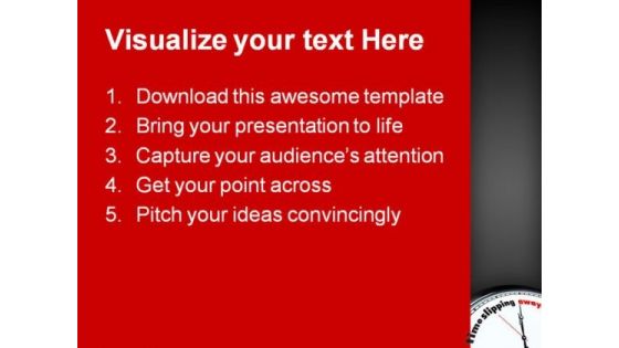 Time Slipping Away Future PowerPoint Themes And PowerPoint Slides 0311