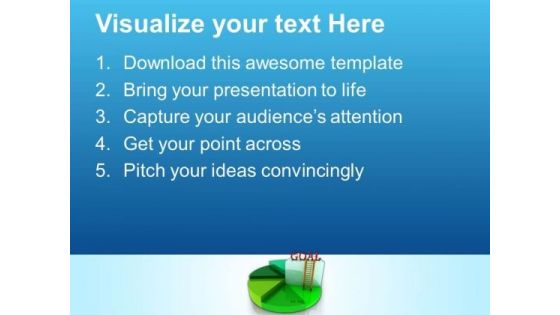Time To Achieve Goal With Pie Chart PowerPoint Templates Ppt Backgrounds For Slides 0313