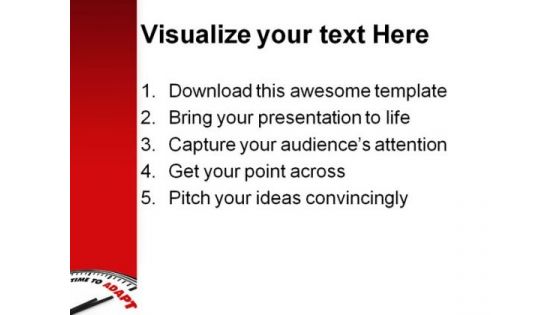 Time To Adapt Business PowerPoint Templates And PowerPoint Backgrounds 0211