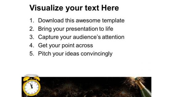 Time To Celebrate New Year PowerPoint Templates Ppt Backgrounds For Slides 1212