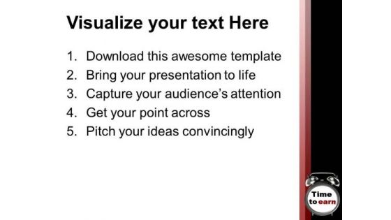 Time To Earn Business Achievement PowerPoint Templates Ppt Backgrounds For Slides 0313