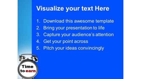Time To Earn Business Finance PowerPoint Templates And PowerPoint Themes 1112
