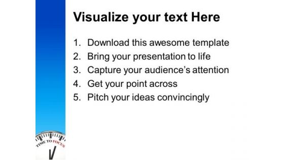 Time To Focus Concentration PowerPoint Templates Ppt Backgrounds For Slides 0213