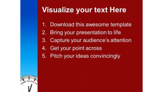 Time To Focus Concentration PowerPoint Templates Ppt Backgrounds For Slides 0213