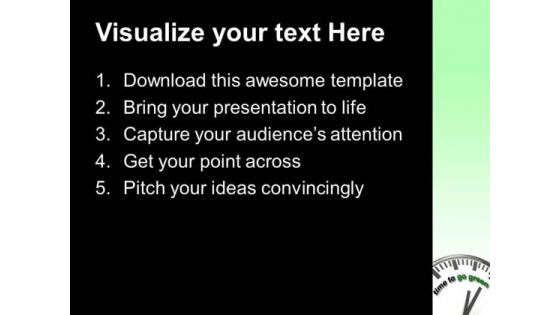 Time To Go Green And Save Green PowerPoint Templates Ppt Backgrounds For Slides 0513
