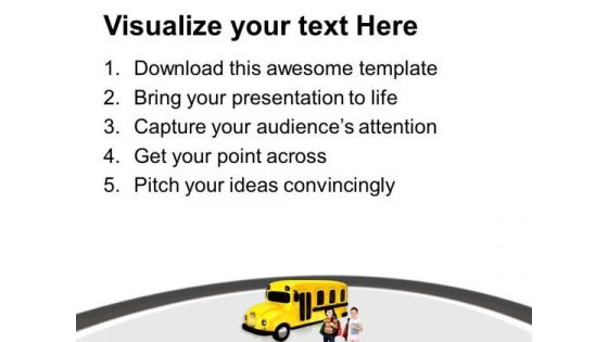 Time To Go To School PowerPoint Templates Ppt Backgrounds For Slides 0413