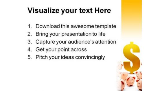 Time To Invest Money PowerPoint Backgrounds And Templates 1210