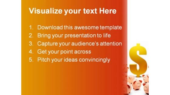 Time To Invest Money PowerPoint Backgrounds And Templates 1210