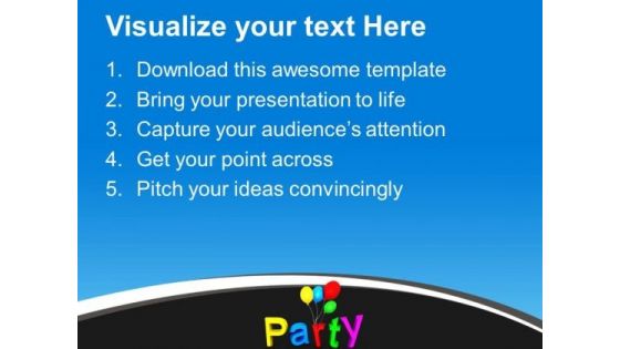 Time To Party Enetertainment PowerPoint Templates Ppt Backgrounds For Slides 0113