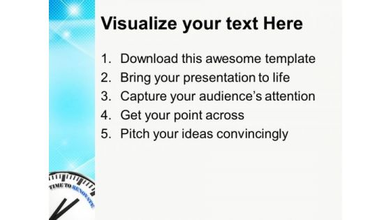 Time To Renovate The Business Issues PowerPoint Templates Ppt Backgrounds For Slides 0313
