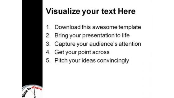 Time To Share Symbol PowerPoint Templates And PowerPoint Backgrounds 0411
