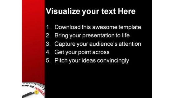Time To Smile Entertainment PowerPoint Themes And PowerPoint Slides 0311