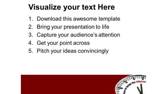 Time To Speak Up PowerPoint Templates Ppt Backgrounds For Slides 0513