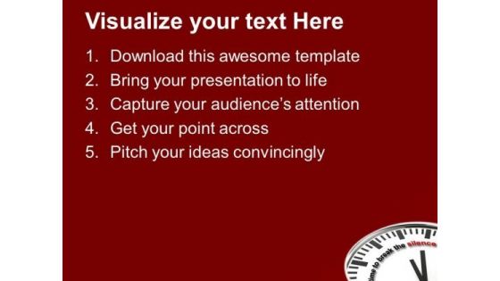 Time To Speak Up PowerPoint Templates Ppt Backgrounds For Slides 0513