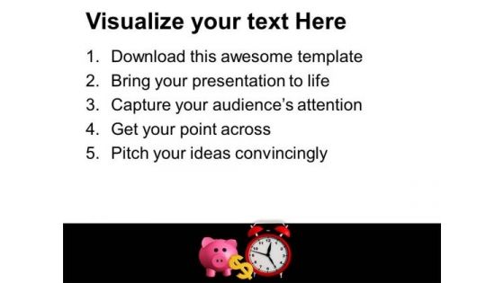Time To Start Saving Business Concept PowerPoint Templates Ppt Backgrounds For Slides 0413