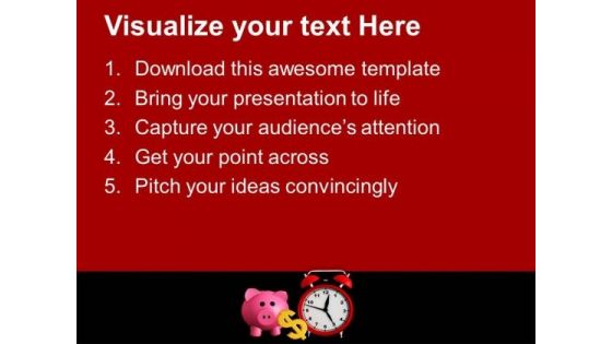 Time To Start Saving Business Concept PowerPoint Templates Ppt Backgrounds For Slides 0413