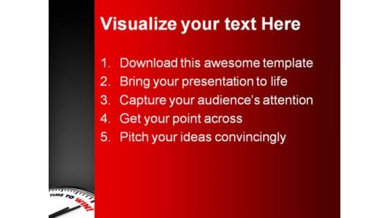 Time To Win Success PowerPoint Templates And PowerPoint Backgrounds 0211