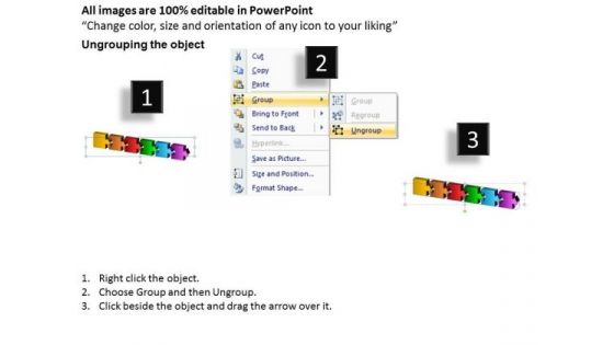 Timeline 6 Stages Linear Sequential Process Chart