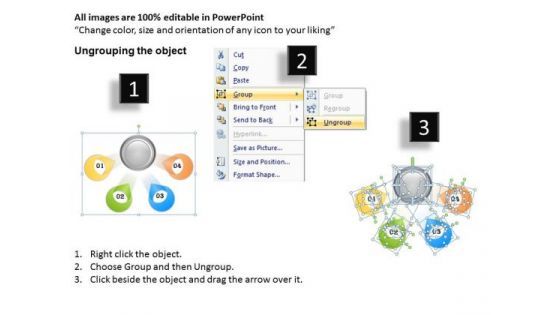 Timeline PowerPoint Template 4 Stages Of Business Process Management