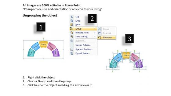 Timeline PowerPoint Template 5 Steps Business Task Flow