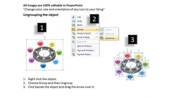 Timeline PowerPoint Template 7 Stages To Develop Business Process