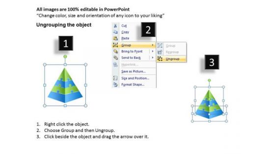 Timeline PowerPoint Template Business Pyramid Process 4 Stages