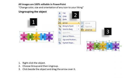 Timeline PowerPoint Template Linear Flow Of Five Business Steps