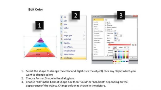 Timeline PowerPoint Template Pyramid Diagram Of Four Steps