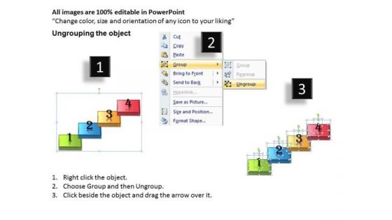 Timeline PowerPoint Template Sequence Of Four Business Steps