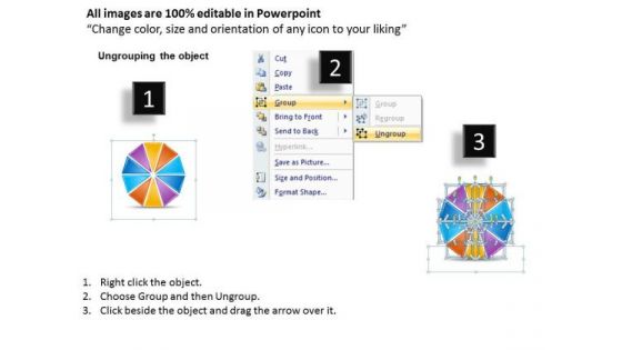 Timeline Ppt Template 10 Stages Of Circle Equation