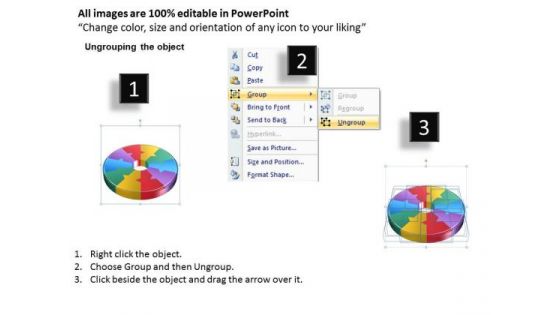 Timeline Ppt Template 10 Steps Circular Matrix