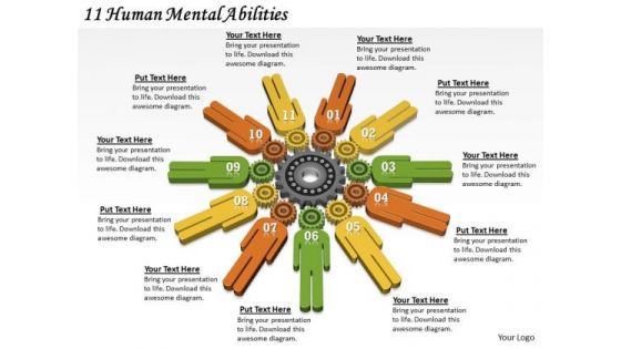 Timeline Ppt Template 11 Human Mental Abilities