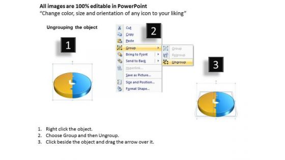Timeline Ppt Template 2 Stages To Focus On Goal