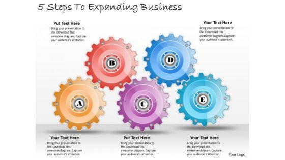 Timeline Ppt Template 5 Steps To Expanding Business